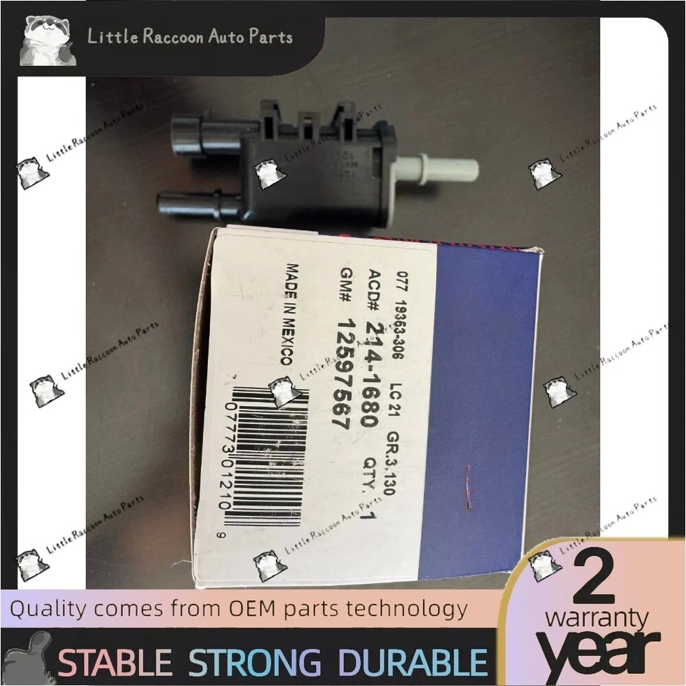 real Vapor Canister Purge Valve Evap Emission Solenoid Chevy GM ACDELCO 214-1680 - Изображение 3 из 3
