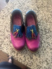 Tasseled Slip On Oxford Shoes Rootstitch Women’s 10 Colorful Design Cool