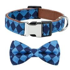 Soft Dog Bow Tie Collar - Wedding Outfit for Boy/Male Dogs Small, Medium, Lar...