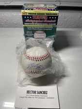 Hector Sanchez TRISTAR HIDDEN TREASURES AUTOGRAPHED BASEBALL BALL SERIES 8