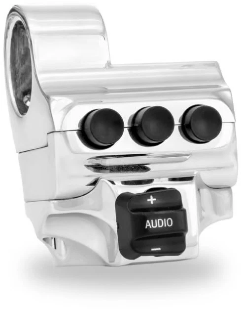 Performance Machine Contour Hydraulic Clutch 4-Button Switch Housing - Chrome - Image 2 of 4