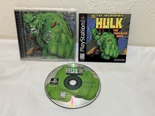 The Incredible Hulk: The Pantheon Saga PS1 CIB w/ Reg Card Tested Fast Free Ship