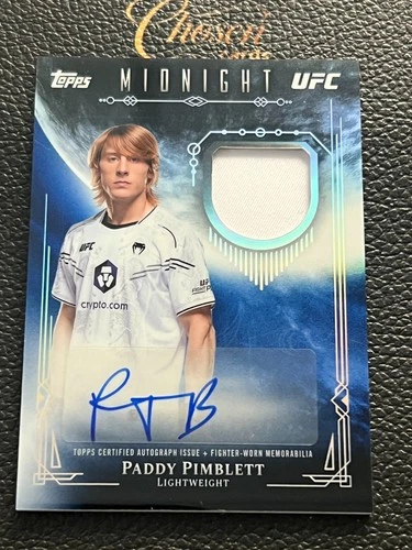 2026 Topps Midnight UFC Paddy Pimblett Relic Auto Refractor CF18