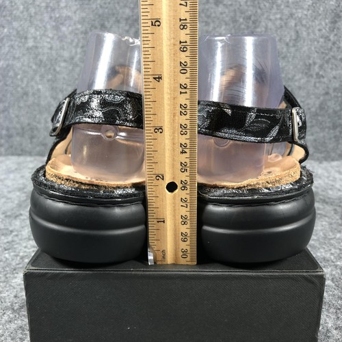 Finn Comfort Sandals Women's Size 10-10.5 Black Floral Orthopedic Comfort - Picture 7 of 11