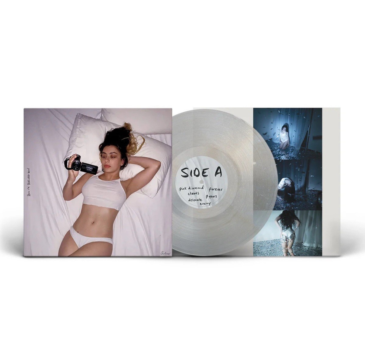 Charli xcx How I'm Feeling Now Vinyl Clear Glitter Exclusive