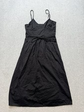 American Eagle Outfitters Womens Dress Size 2 Black Spaghetti Strap V Neck Cinch