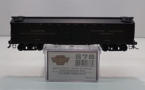 Coche refrigerador Broadway Limited 878 HO Seaboard GACX 53'6" Wood Express #3600 | Zustand: Used