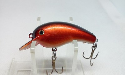 Vintage Big O/Creme/Norman Brown/Black back 1 5/8'' Crankbait 3/16oz Fishing Lure