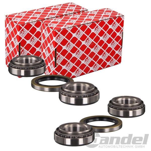 2X febi bilstein RADLAGER-SATZ Hinten Beidseitig Passend FÜR Ford Courier-image