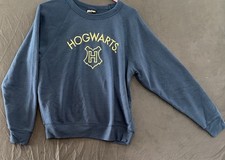 Harry Potter Hogwarts Sweatshirt Youth Medium Blue Pullover Crewneck Unisex