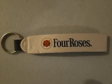Four Roses Bourbon Keychain Neoprene Strap Fob Whiskey Promotional Key Ring