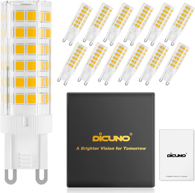 Dicuno G9 LED Bulb, Ceramic Base Light Bulb 6W (60W Halogen Equivalent), 550LM,