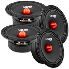 4x DS18 6.5" Midrange Bullet Speakers - 140w Rms 4-ohm PRO-GM6.4B Loudspeakers