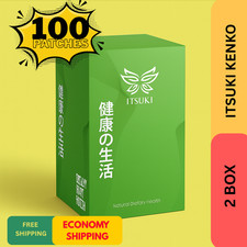 2x ORIGINAL Itsuki Kenko Natural Detox Foot Patch 50Sachet Herbal Cleanse
