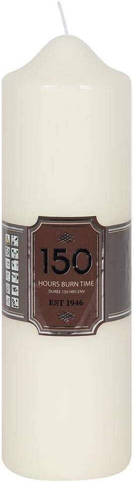 Carousel Home Pillar Candle 150 Hours Long Burn Time Overdipped Church Style New
