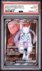 2025 POKEMON DDESTINED RIVALS ULTRA RARE #213 TEAM ROCKET'S MEWTWO EX PSA 8