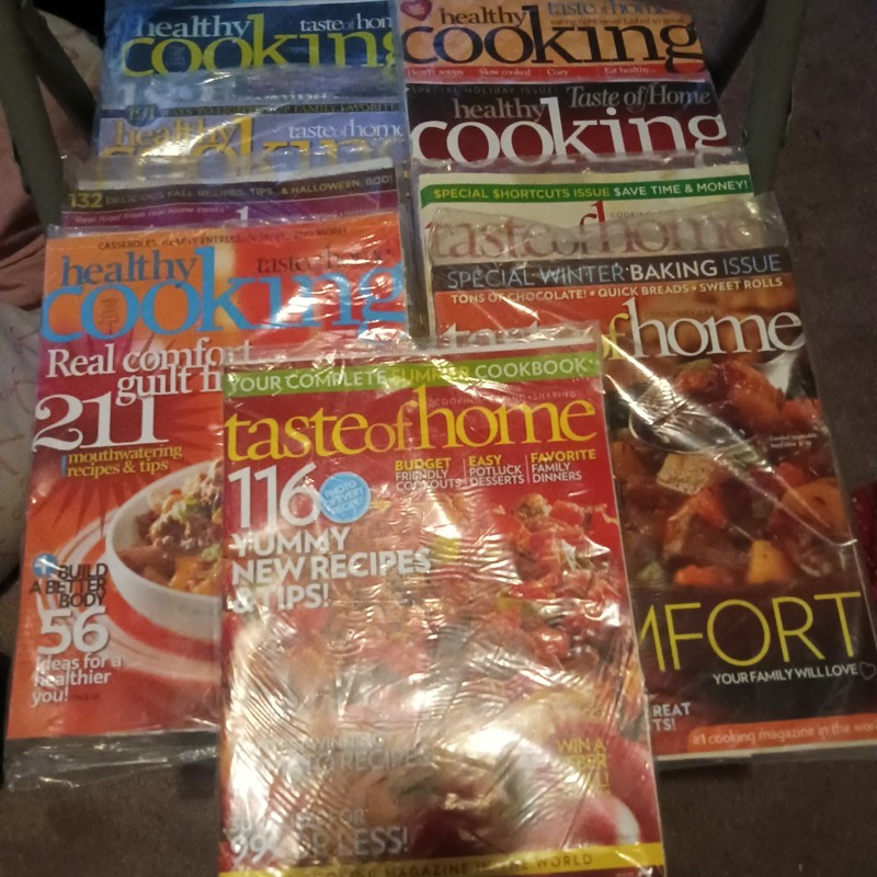 Taste of Home Cooking Magazines Lot x9 Bundle Still In Wrappers New
