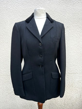 Cappotto donna Pytchley nero lana caccia dressage equitazione spettacolo - taglia small