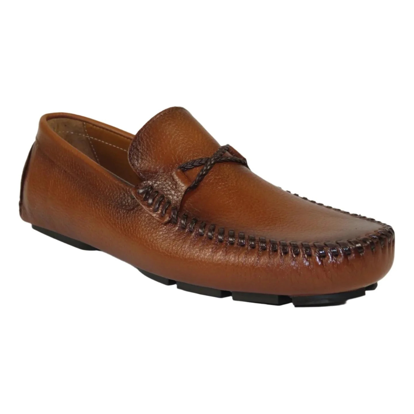 Mens Driving Shoes GENIO Turkey Casual Dress Genuine Leather 120747871 Cognac 21190₽