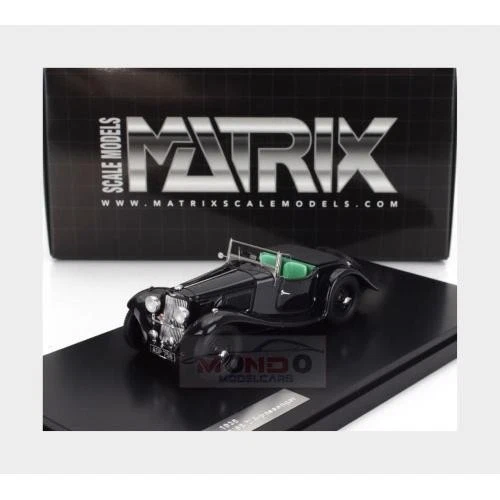 1:43 MATRIX Aston Martin 15/98 2-4 Seater Roadster Open 1938 Black MX40108-173 - Immagine 2 di 3