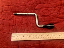 Antique Chrome Victor Victrola Phonograph Crank with Male End Parts