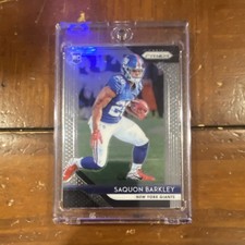 Panini Prizm 2018 Rookie Saquon Barkley #202 New York Giants Football Card. rookie card picture