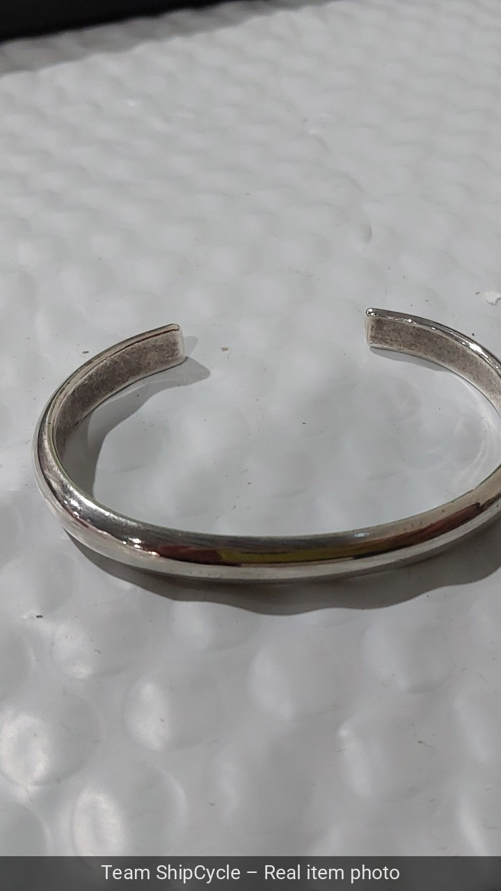 Sterling Native American Signed Cuff Bracelet 65 … - image 13