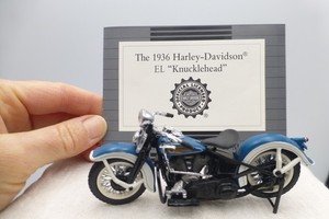 Franklin Mint 1936 Harley-Davidson EL Knucklehead Diecast Motorcycle Model F4
