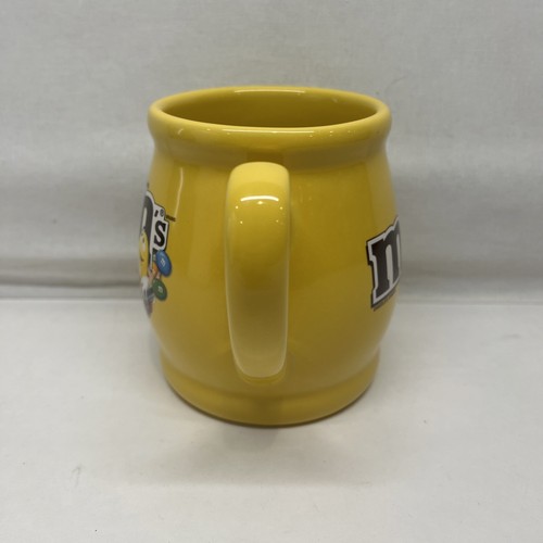 M&M's World 2014 Peanut M&M’s Round Yellow Package Advertising Heavy Mug - Picture 4 of 6