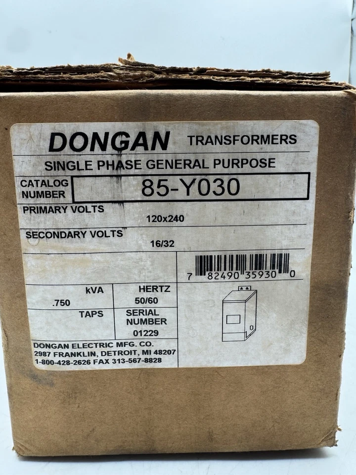 Transformador Dongan 85-Y030 monofásico uso geral 120/240V - Imagem 2 de 4