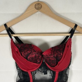 Ann Summers Adalicia Basque Red/Black - Size Small B-C Brand New with Tags