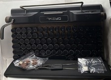 7KEYS Wireless Retro Mechanical Typewriter Keyboard Model TW1868: 3A3