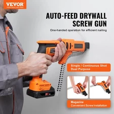 New Drywall Screw Gun Auto-Feed, 20V Max Collated Drywall Screwgun, 4200RPM Bru