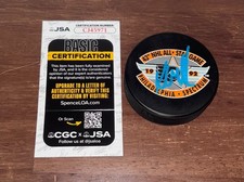 Kirk Muller Signed Autographed 1992 All Star Puck Montreal Canadiens JSA