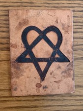 Custom Bentforms HIM HEARTAGRAM Leather Brand Unfinished Piece Margera Valo