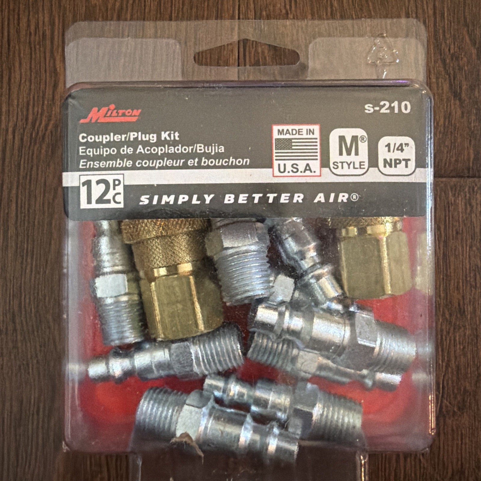Milton Industries 12 Piece M-Style Coupler Kit