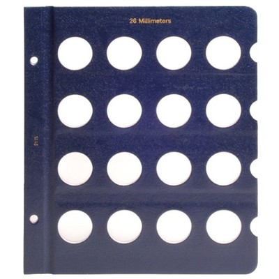 Whitman Blank Page 26mm Coin Holder for Classic Albums