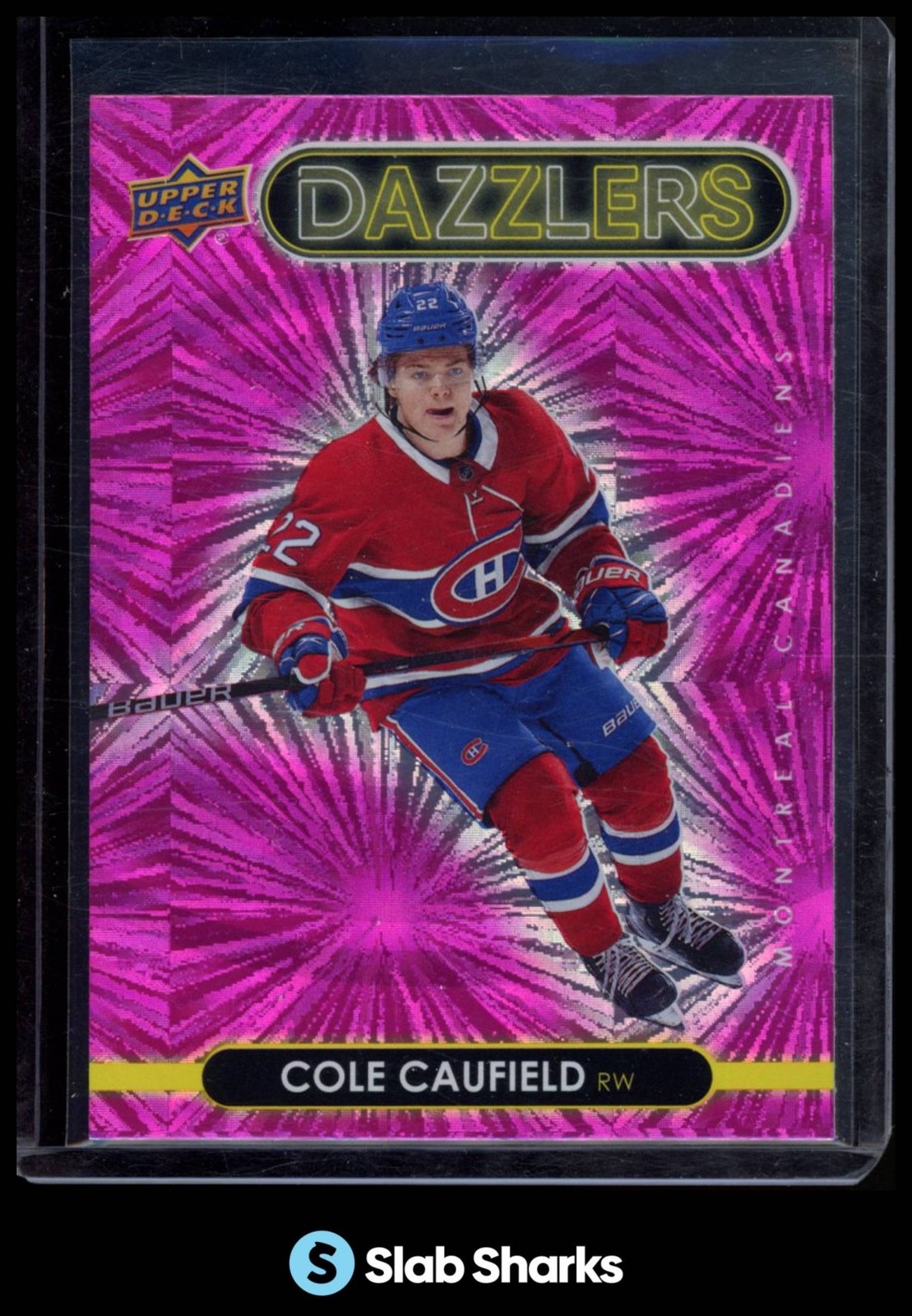 2021 UPPER DECK #DZ-25 COLE CAUFIELD DAZZLERS PINK RC ROOKIE