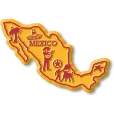Mexico Map Magnet by Classic Magnets