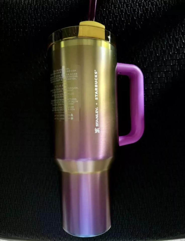 Starbucks x Stanley Summer 2024 Collab 40 oz Tumbler Gradient Gold and