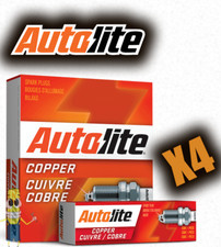 Autolite 666 Copper Resistor Spark Plug - Set of 4