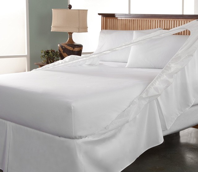 Fit Easy On Off Bed Skirt And Box Spring Protector Queen White For Online Ebay Bed Skirt And Box Spring Protector