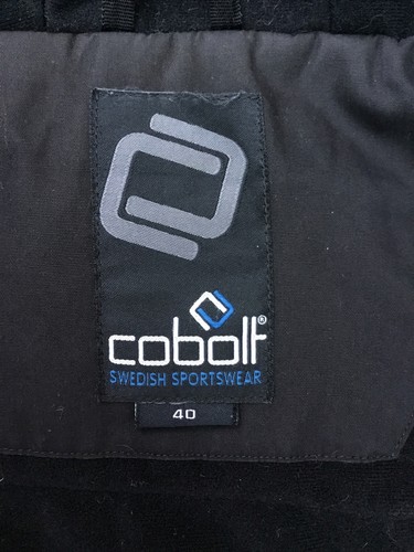 COBOLT Swedish Winter Sportswear Black Hooded Coat Padded Fur Trim EU 40 UK 12 - 第 11/12 張圖片