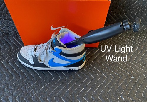 Nike Prestige IV 4 Hi US Mens Size 8 High Top 584614-044 White Black Blue - Picture 10 of 12