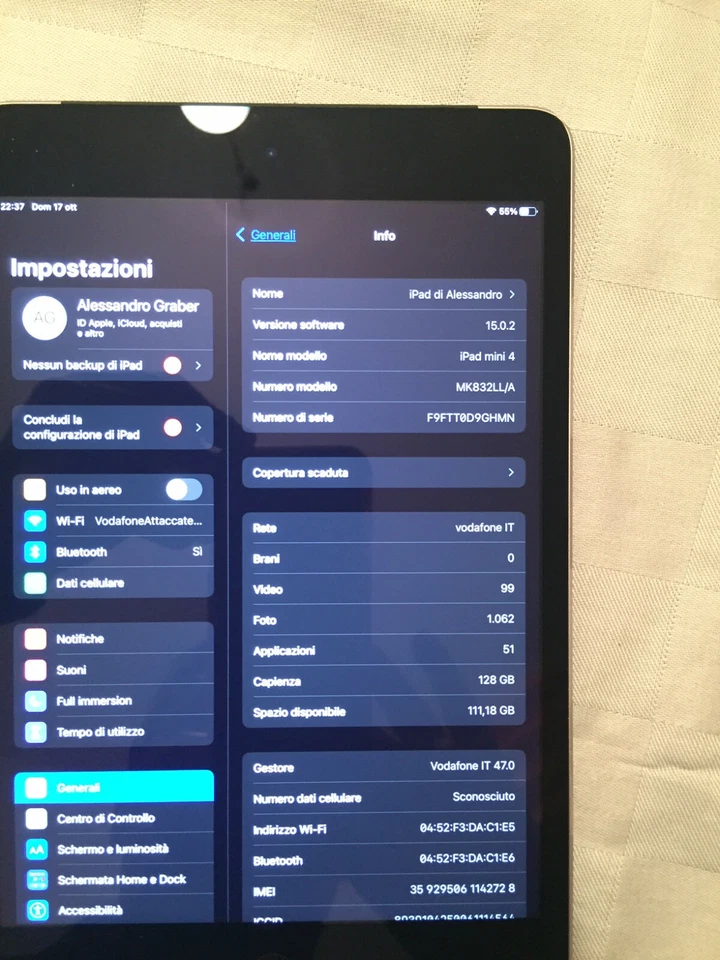 Apple iPad 4 · 128GB · Wi-Fi + Cellular, foto 4 di 5