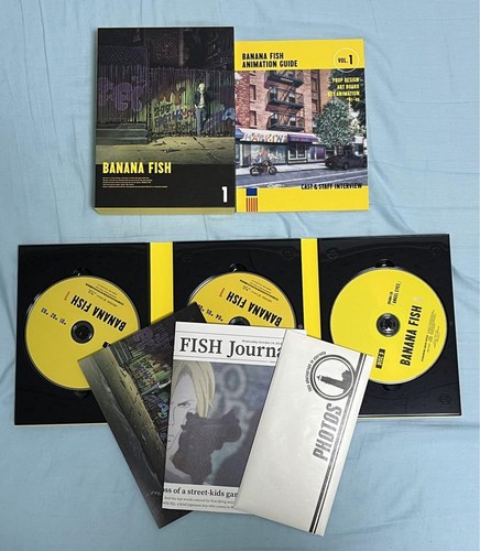 BANANA FISH Blu-ray Disc BOX Limited 4 Box set with Storage box Anime Used - Picture 2 of 8