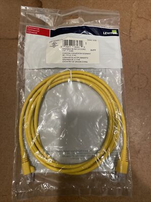 (Lot of 18) Leviton CAT 5G460-7Y Gigamax  Patch Cord 7 Feet, Yellow