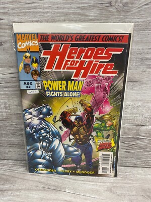 Marvel Comics Heroes for Hire Power Man Fights Alone Aug 1997 #2 Comic Book