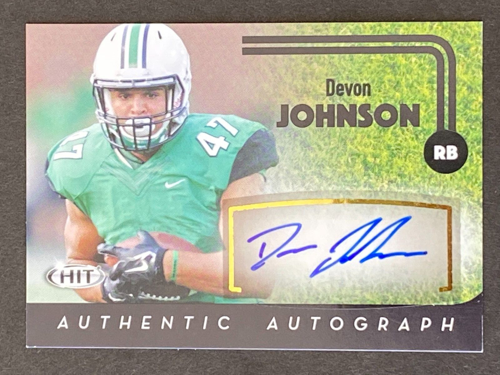 Devon Johnson 2016 SAGE HIT Auto #A50