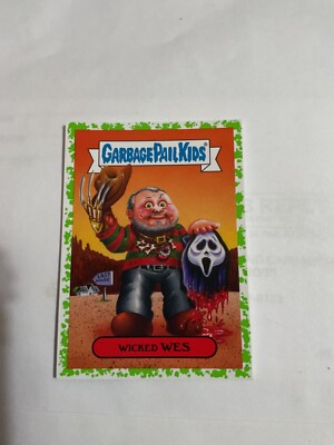 Garbage Pail Kids Wicked Wes 10a Oh The Horror-ible Horrible Wes Craven Horror